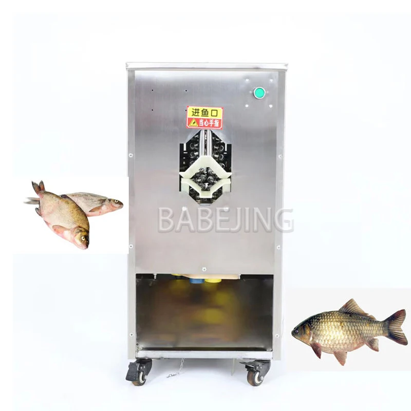 

Заводская машина для резки рыбы, коммерческая машина для уничтожения и удаления накипи рыбы, машина для открытия травяного карпа сзади