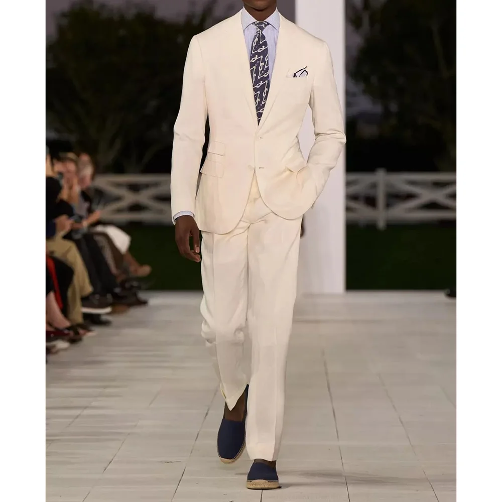 

2 шт., свадебные/деловые деловые костюмы для мужчин, костюм Homme, модный мужской пиджак высокого качества, брюки, смокинги для жениха