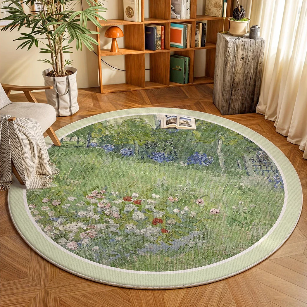 Round Rug Living Ro…