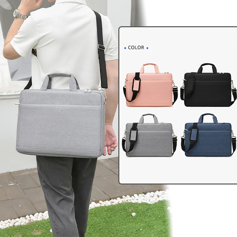 

15.6 inch Laptop Gym Shoulder Bag Suit for Trolley Case Notebook Pouch Briefcase Handbag Large Capacity Communter Travelling Bag
