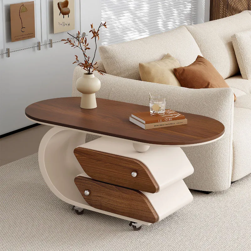 Storage Minimalist Coffee Table Secure Collectable Center Table Sideboard Designer Tavolino Salotto Modern Home Furniture
