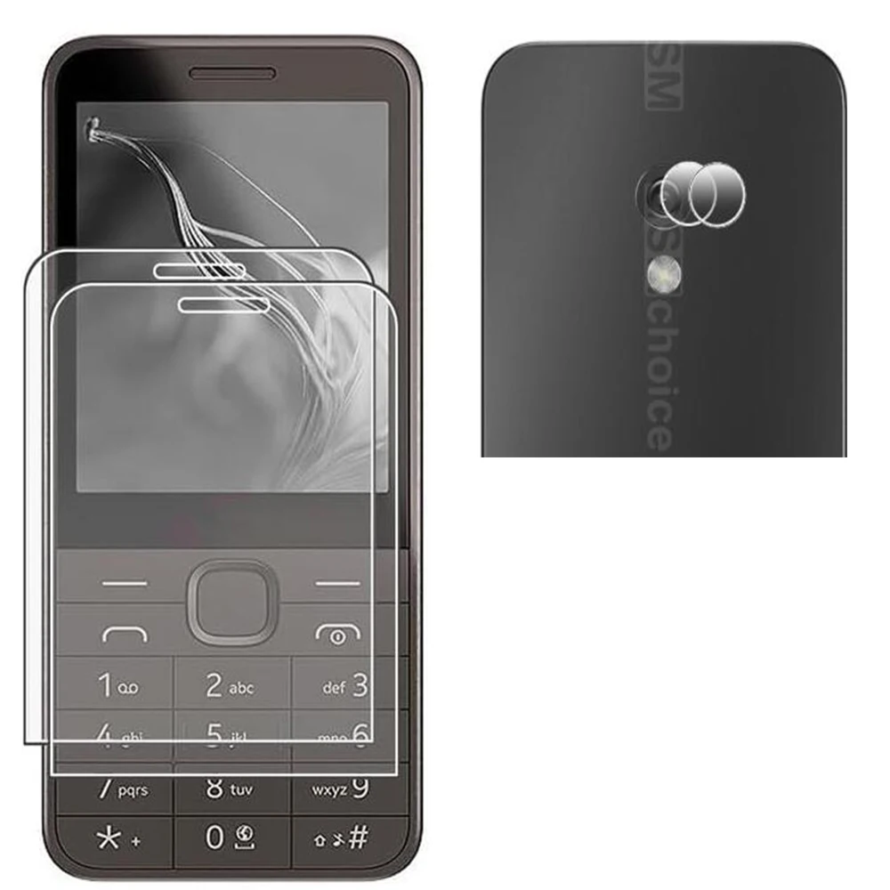 Cubierta protectora de vidrio para Nokia 235 220 215 4G (2024) Protector de pantalla de vidrio templado para Nokia 235 220 4G (2024) cámara suave
