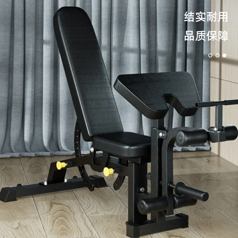 Professional Fitness Equipment, Height Adjustable, Weight Lifting, Leg Strength Training, Sport Bench, Gym, Home