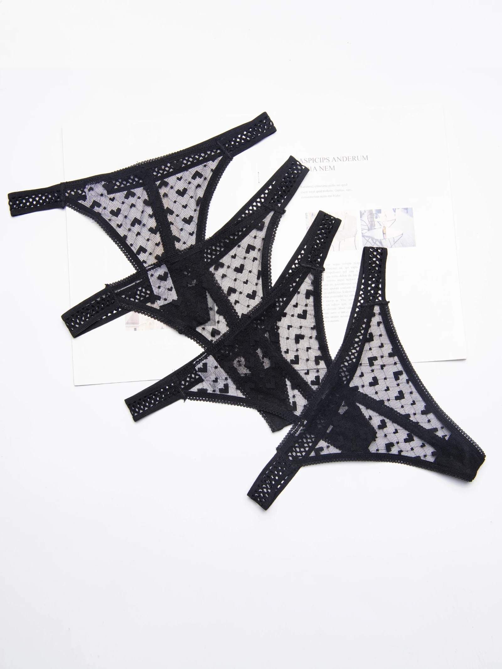 Sexy cozy  Lace Briefs g thongs Underwear Lingerie for women 4pcs abc30