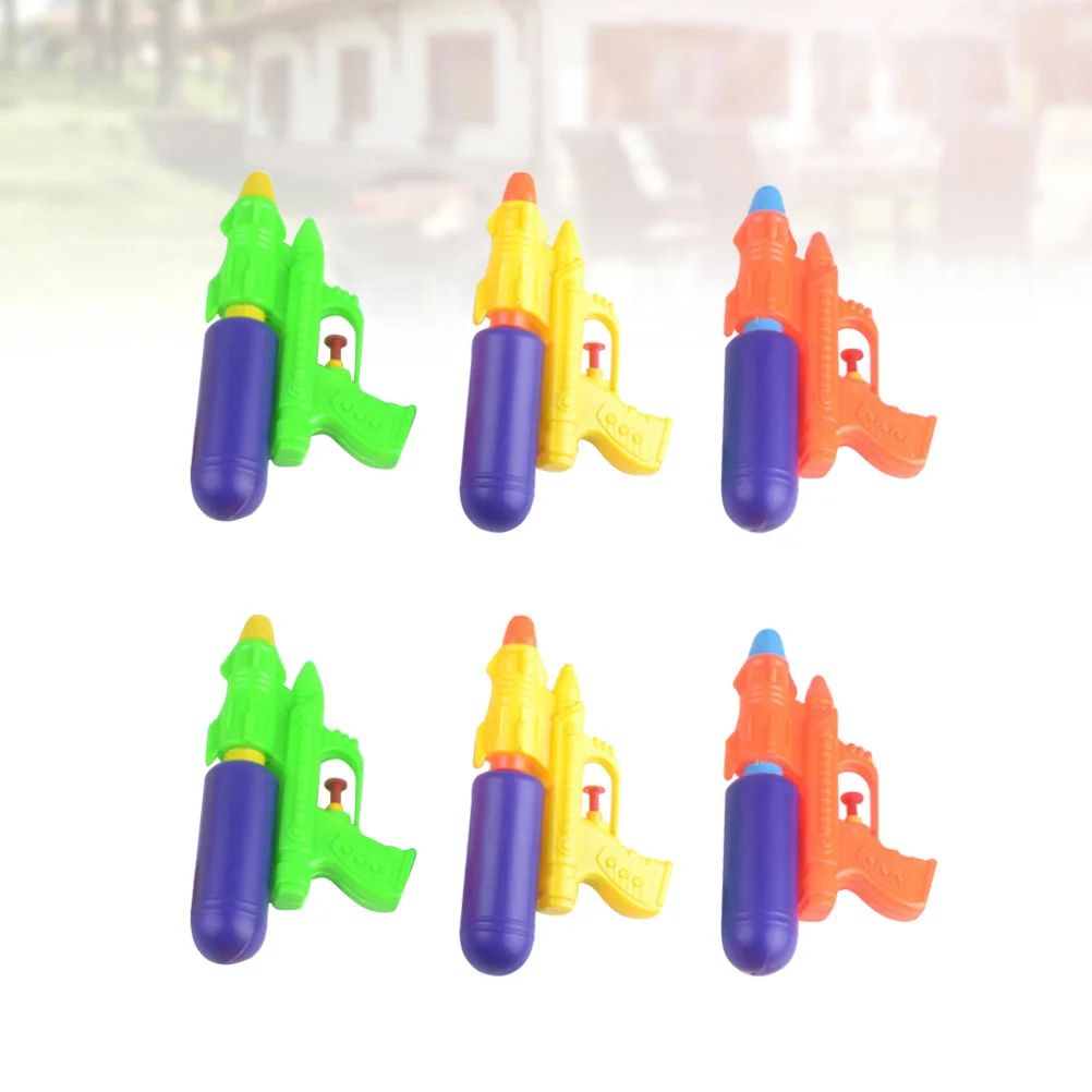 

6pcs Mini Water Plastic Water Shooter Toy Summer Swimming Pool Beach Toy for Children Kids (Random Color)