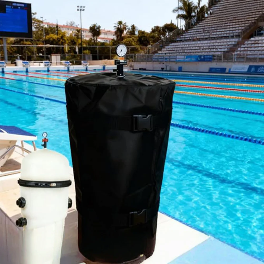 

Чехол для фильтра бассейна, 28,3x28,3x50 дюймов, из прочного водонепроницаемого оксфорда, для использования на открытом воздухе