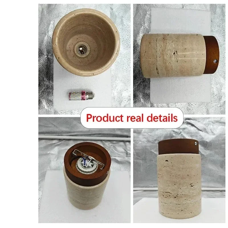 Japanese Wabi Sabi Style Yellow Cave Stone Ceiling Light Designer Retro Creative Entrance Hallway Foyer Balcony LED