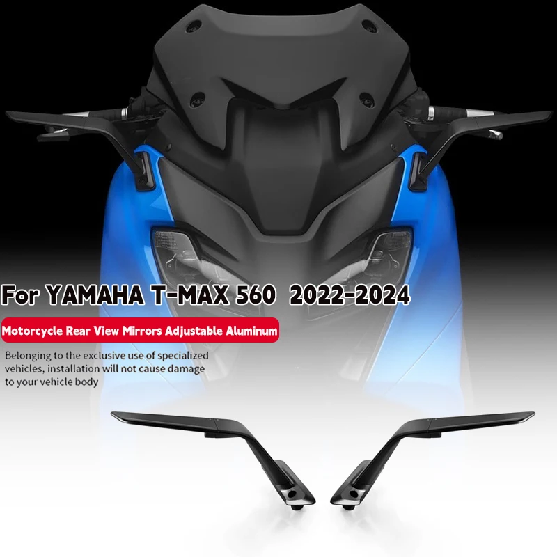 

Зеркало заднего вида для мотоцикла TMAX560, регулируемое зеркало-крылышко для YAMAHA T-MAX 560 T-MAX 560 TMAX 560 2022 2023 2024, аксессуары