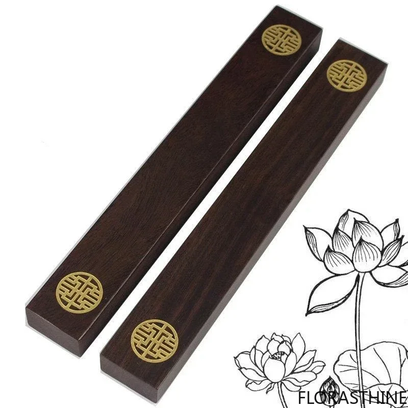 Chinese Calligraphy Paperweight Wood Rectangular Calligraphy Paper Weight for Practice Writing Desk Office Decoration Supplies