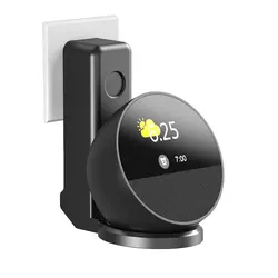Wall Holder with Cable Storage ABS Material Hard Case Wall Mount Bracket for Amazon Echo Spot (2024 release) No Drilling Stand