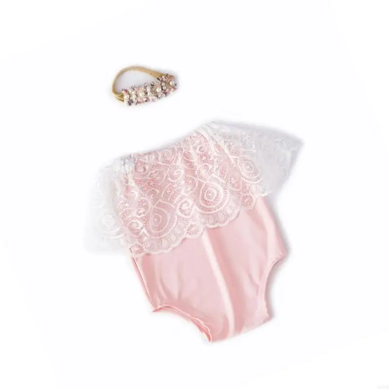 K8GF مجموعة واحدة من بدلة رومبير للأطفال الرضع مع غطاء رأس مطابق #3