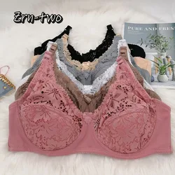 French Style Perspective Lace Bra Thin Cotton Underwear Sexy push up Minimizer Bras 75B 80B 85C 90D 95C 95D 100C 100D 105D C17