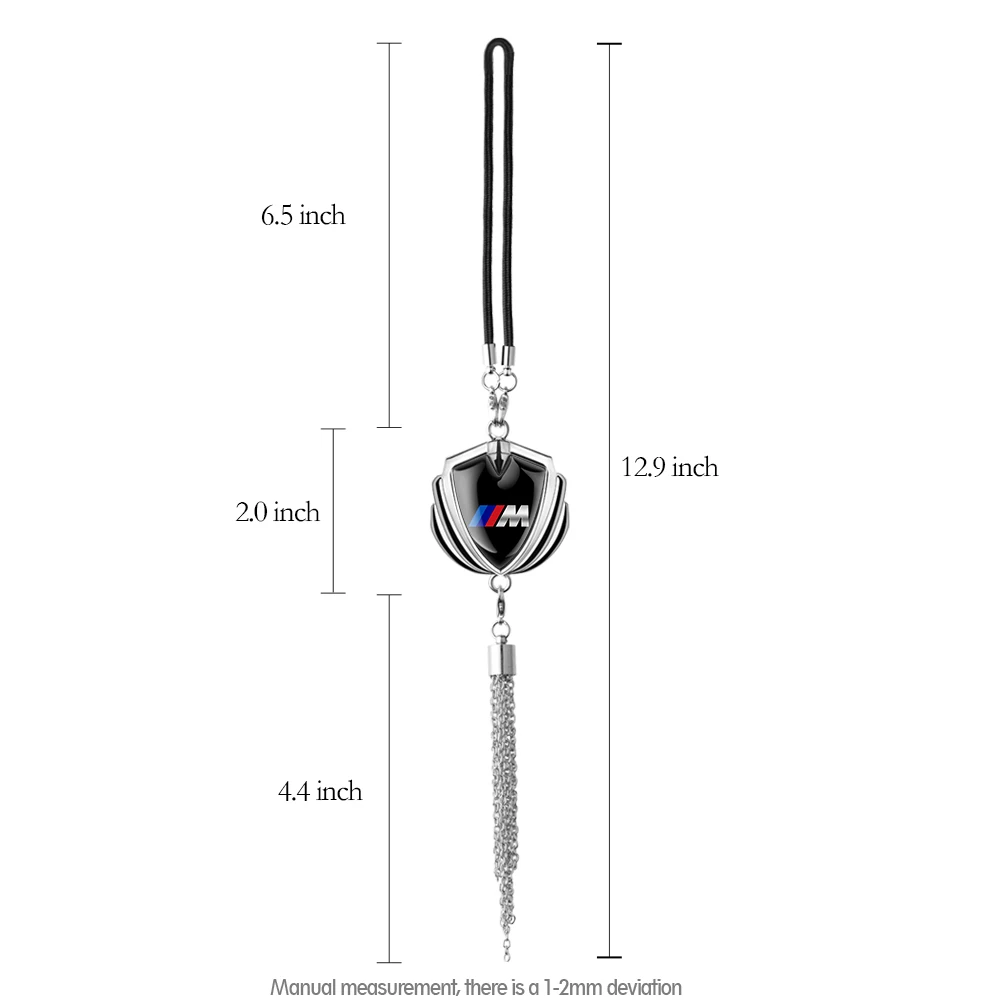 Car Rearview Mirror Metal Pendant For BMW Performance M X3 X5 X6 E60 E71 E87 E92 F11 F20 G30 Auto Modification Accessories