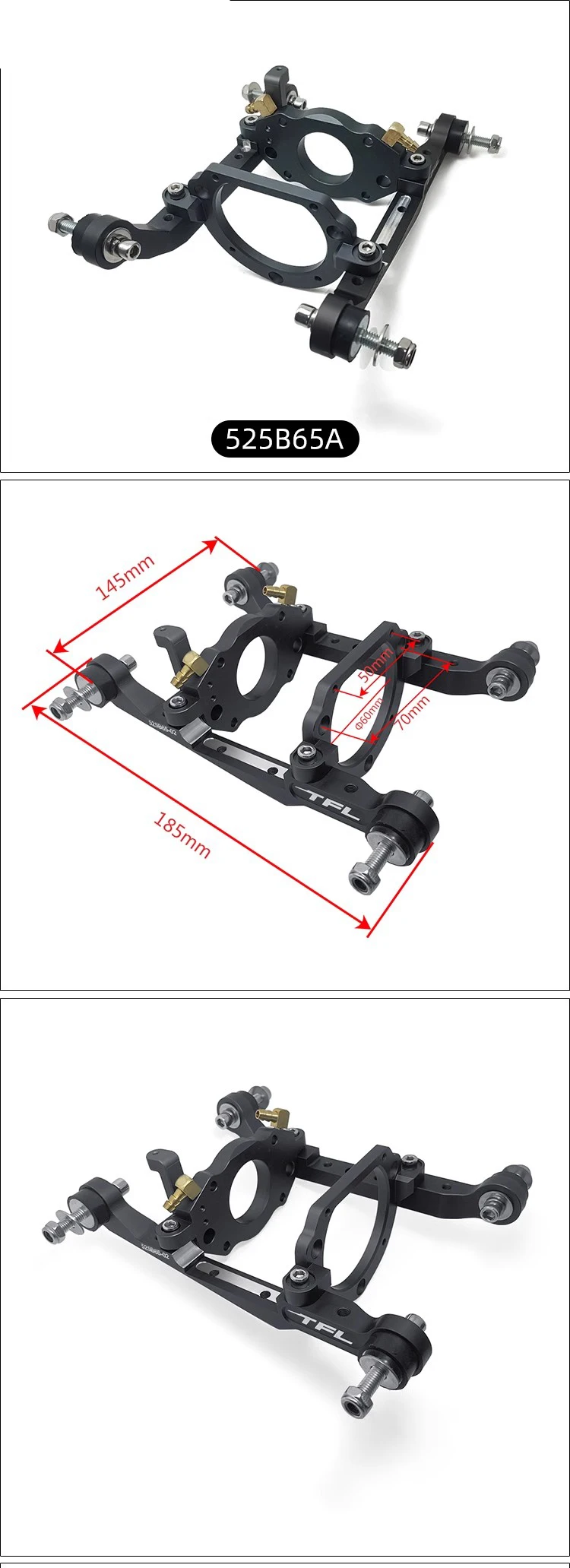 TFL RC Boat Spare Parts CNC Holder for Remote Control Boat Model Gas Engines