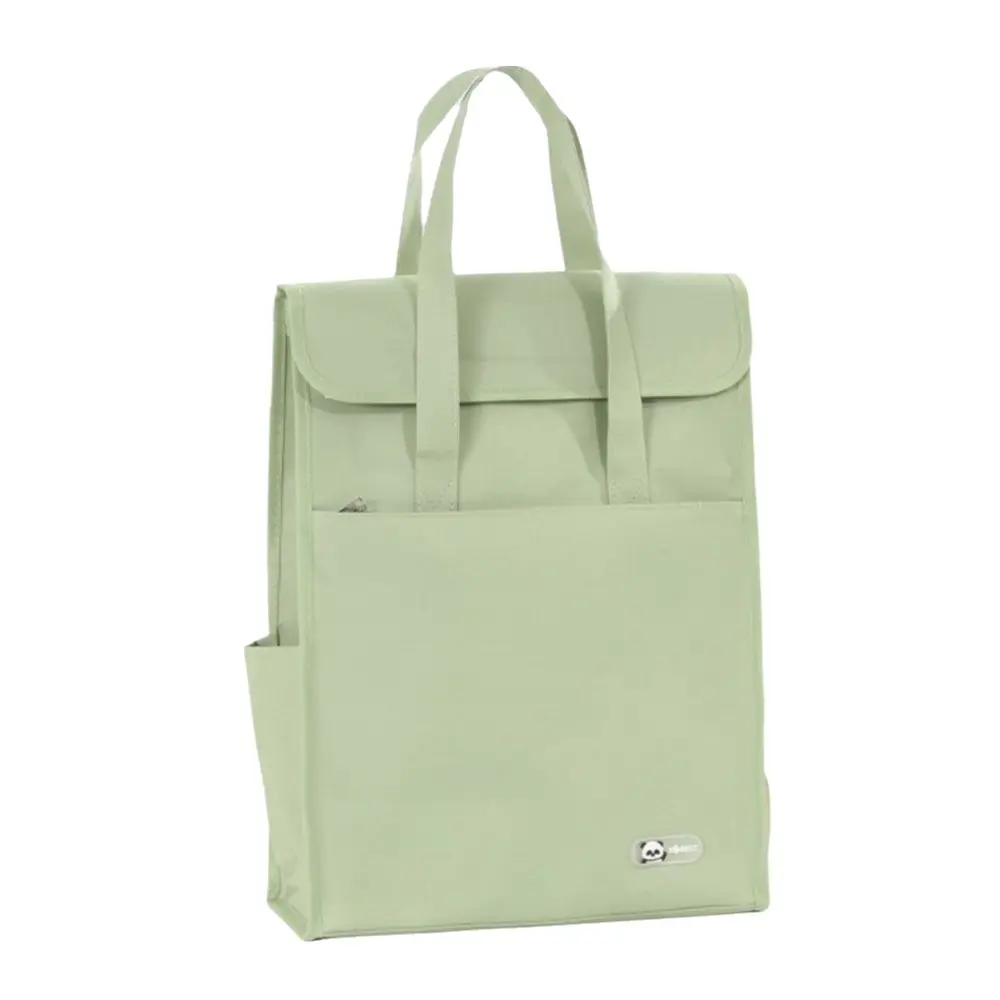 Cute Durable Tote Bag Multiple Pockets Double-Layer Student Tutorial Bag Large Capacity Oxford Cloth Shoulder Handbag Commute