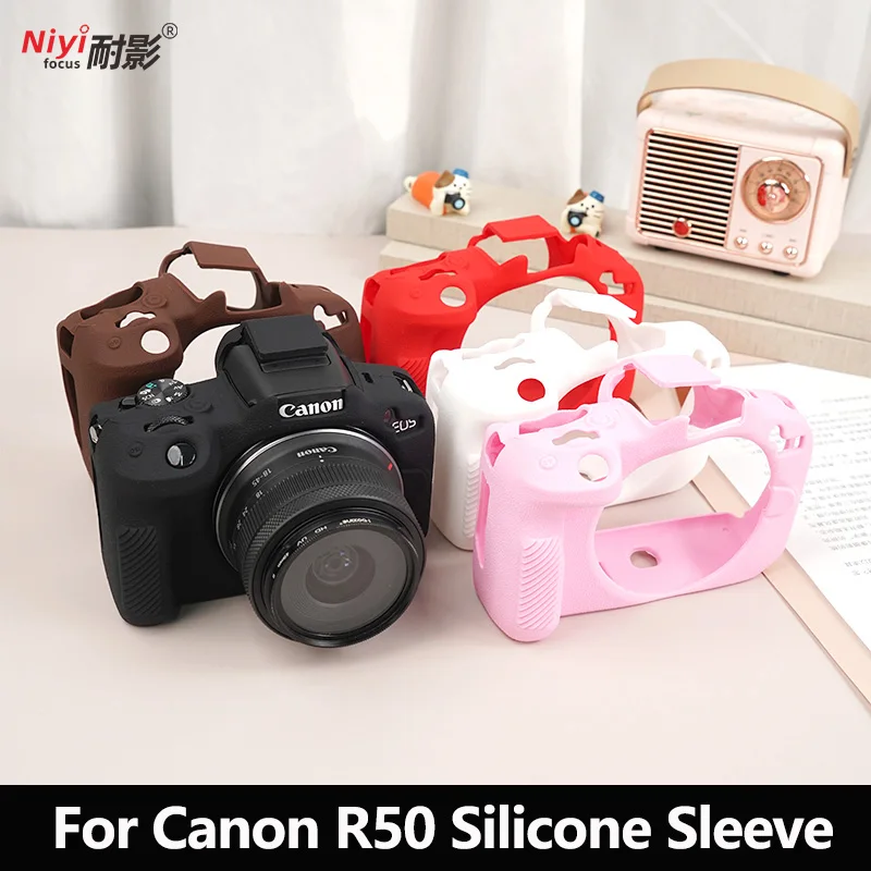 Anti Slip Shockproof Soft Silicone Camera Case For Canon EOS R50 Precise Cutout Body Protective Cover Anti-drop Digital Camera