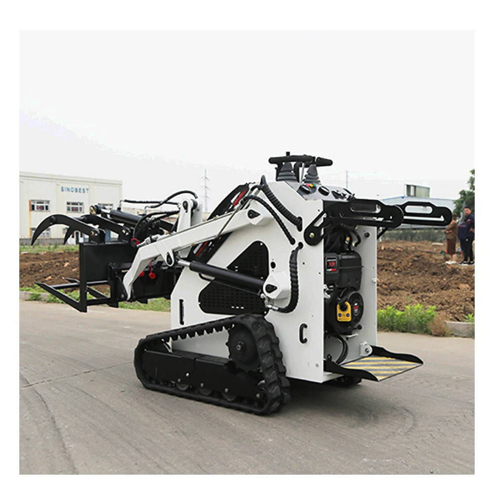 

Multi-Function Small Skid Loader China Brand Mini Loaders 1 Ton Electric Skid Steer Loader for Sale