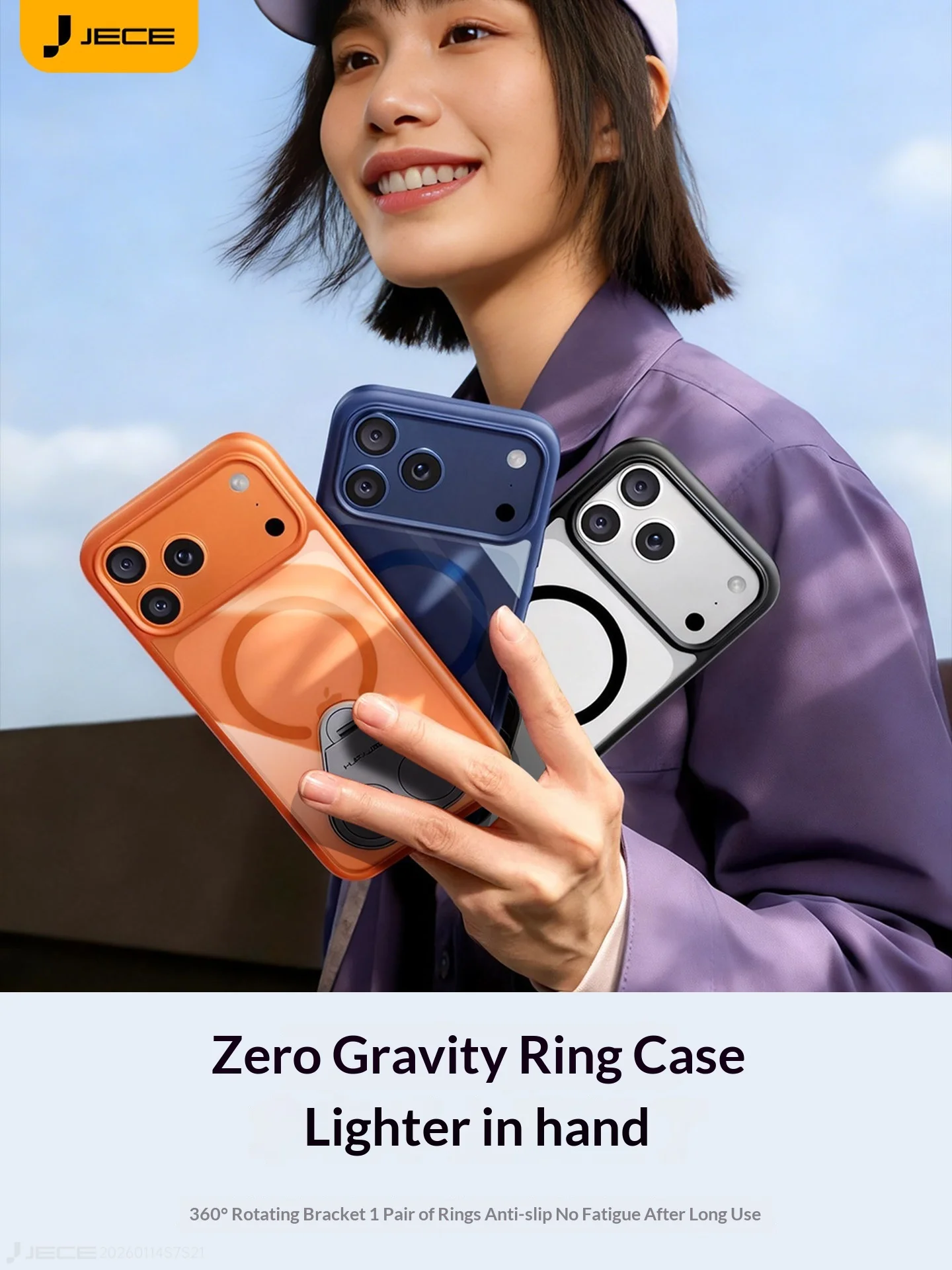 

For MagSafe Magnetic Phone Case for iPhone 17 Pro Max Lightweight iPhone17 17Pro Ring Bracket Anti-drop Premium Transparent Case