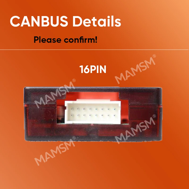 MAMSM For Peugeot 206 2002-2009 307 2002-2005 Car Radio Canbus Box Adaptor Decoder 16Pin Android Stereo DVD Connector