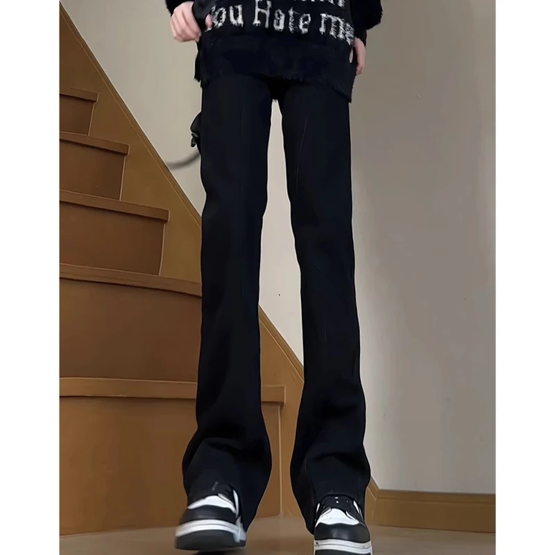 

Bla Straight Leg Men's Jeans Autumn Winter Sle Lengthening Legs Effect CleanFit Slimming Design Sense Waed Pants