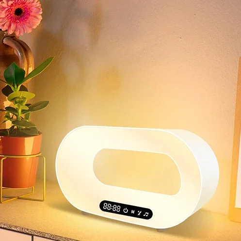 Wireless Charging Desktop Atmosphere Light APP Colorful Desktop Light Bluetooth Pickup Rhythm Light 15W Mobile Fast Charging