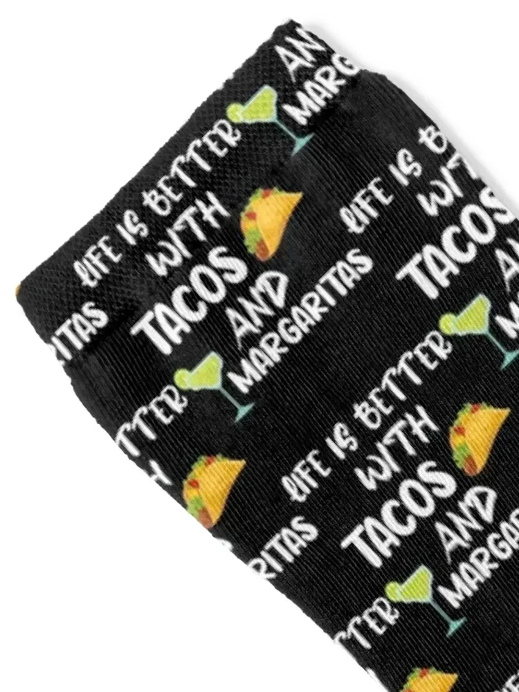 Life is Better with Tacos and Margaritas funny mexican cinco de mayo tacos Essential Socks heated Man Socks Women's