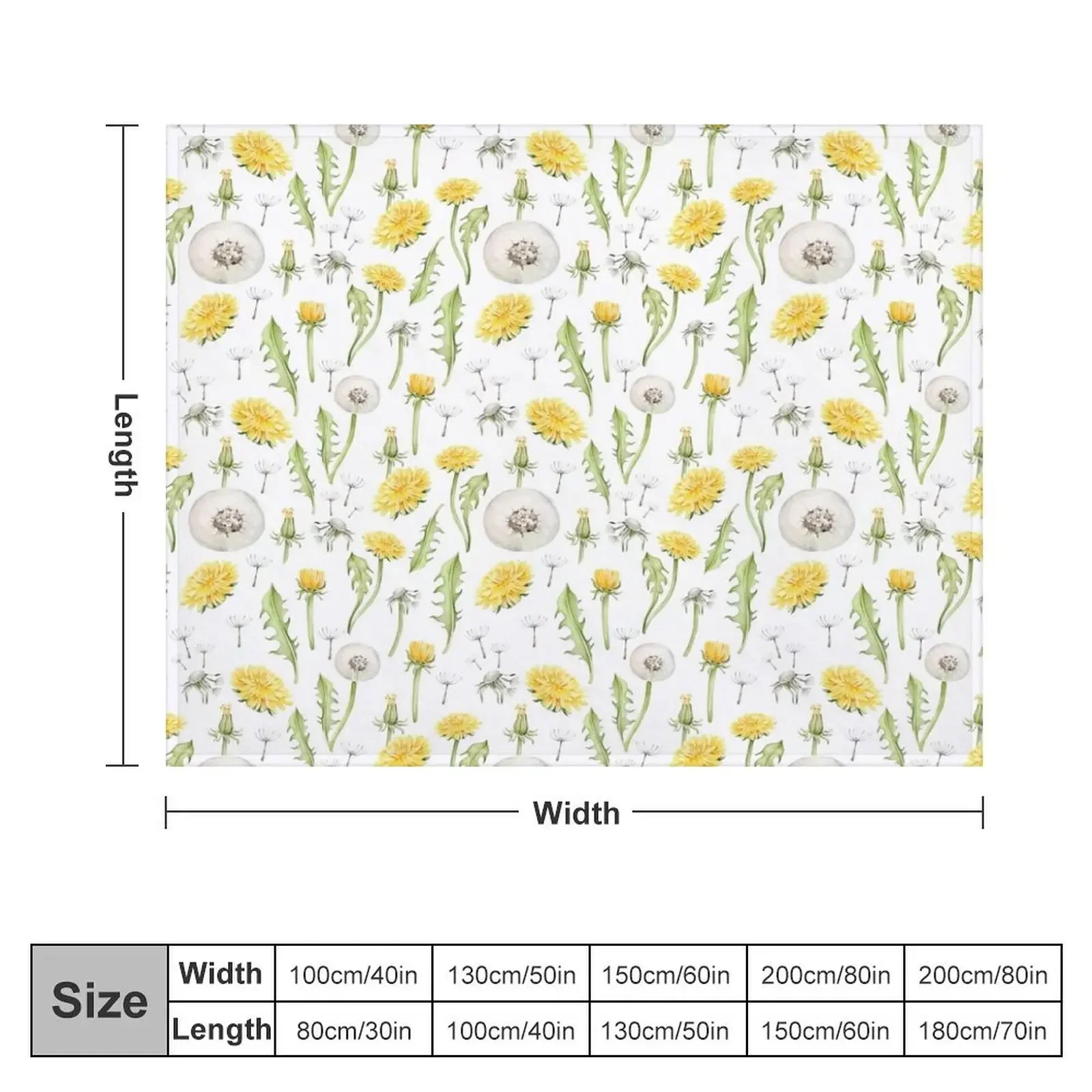 Dandelion flower Throw Blanket Shaggy Bed linens for babies Blankets