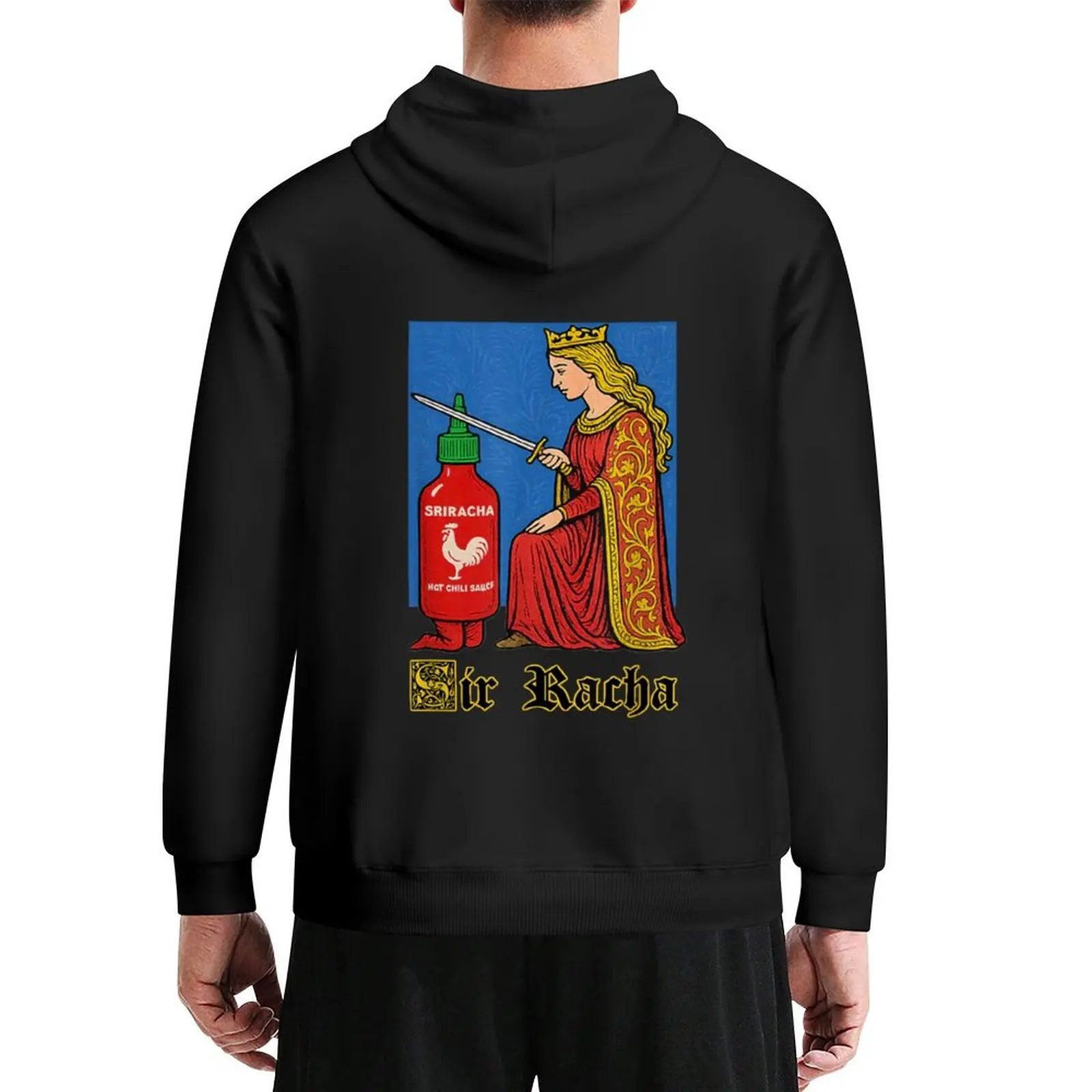 

Sir Racha Hoodie graphic t shirts men men clothing autumn clothes blouse hoodie
