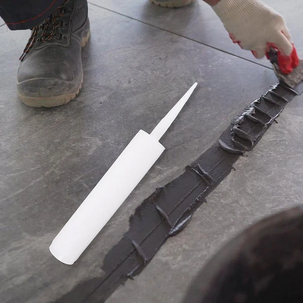 

4Pcs Empty Caulk Tubes Reusable Fillable Plastic Sealant Tubes for Repairing Cracks Leaks Tiles Grout Latex Caulk Sealant Tube