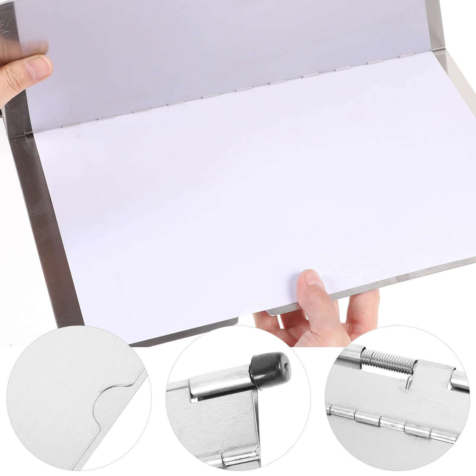 

Stainless Steel Medical Record File Clipboard Document Folder Office Supplies Nurse Hospital Folders Storage Heavy Duty Writing