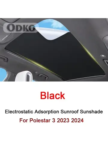 자동차 정전기 흡착 썬 루프 차양 커버 Polestar 3 2023 2024 2025 단열 채광창 스티커 액세서리