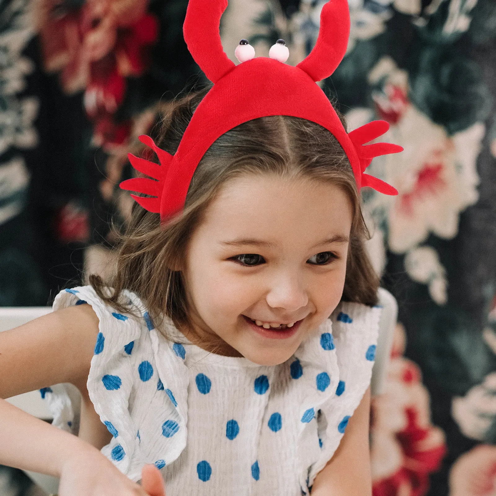 

Lobster Hairband Red Cartoon Animal Headdress Crayfish Stuffed Funny Children Headband Party Supplies Holiday Photography Tools