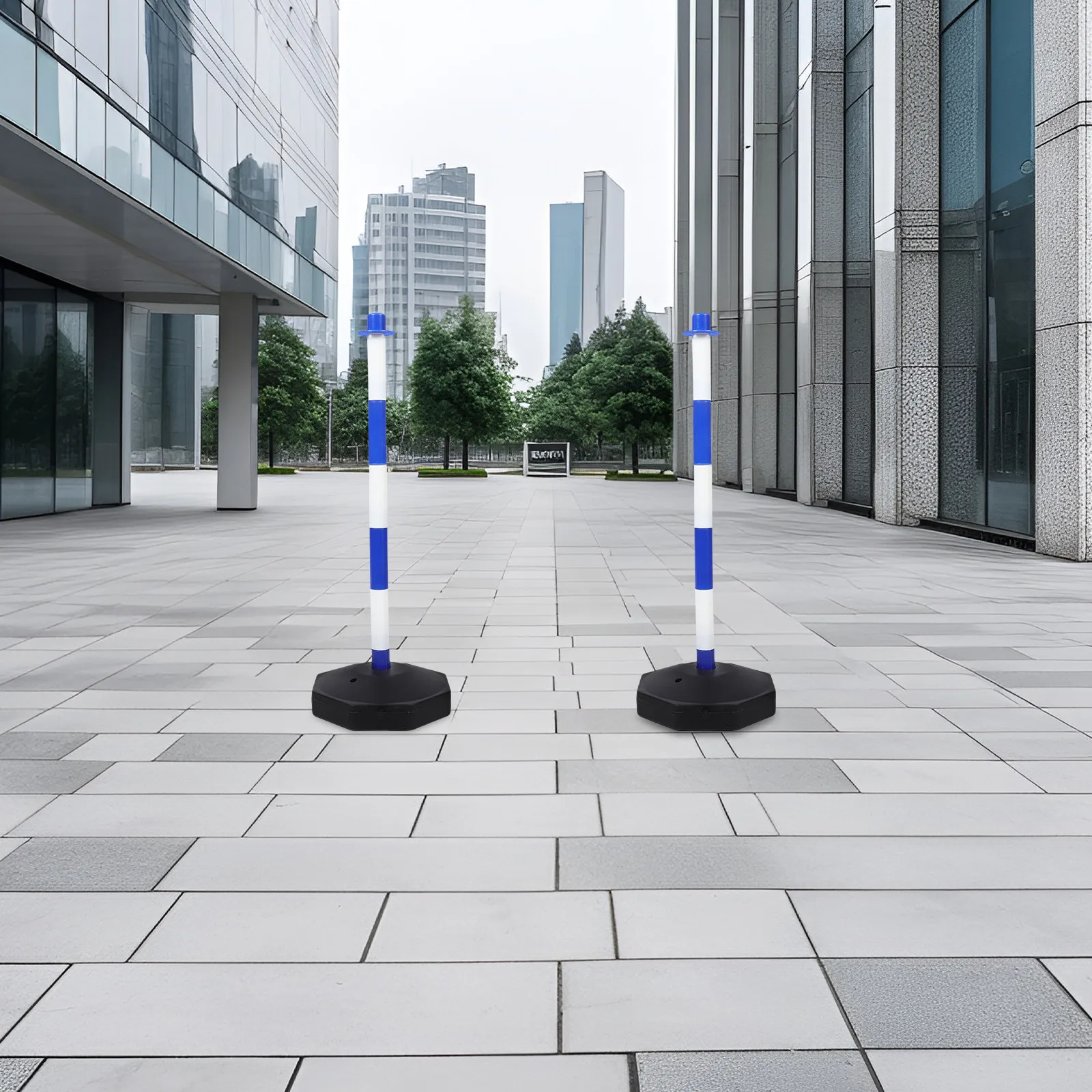 

Water Refillable Safety Cone Warning Post High Visibility Road Safety Delineator Post Cone Portable Collision Absorbing Traffic