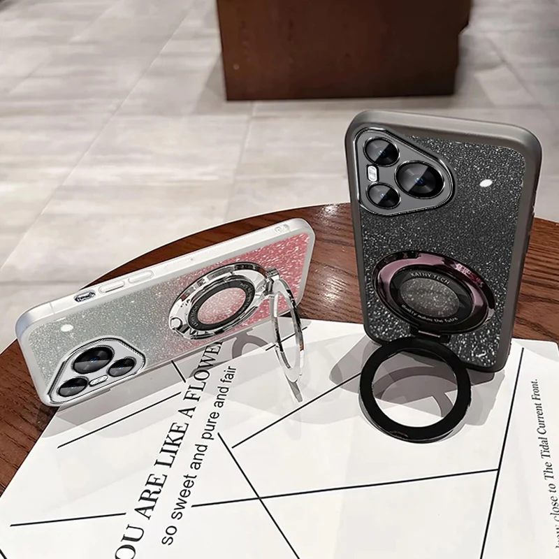 بريق كريستال سوار حامل هاتف مغناطيسي الحال بالنسبة Xiaomi Redmi 15 15C 14C 13C 13X نوت 14 برو 4G 5G POCO C85 قوس غطاء #6