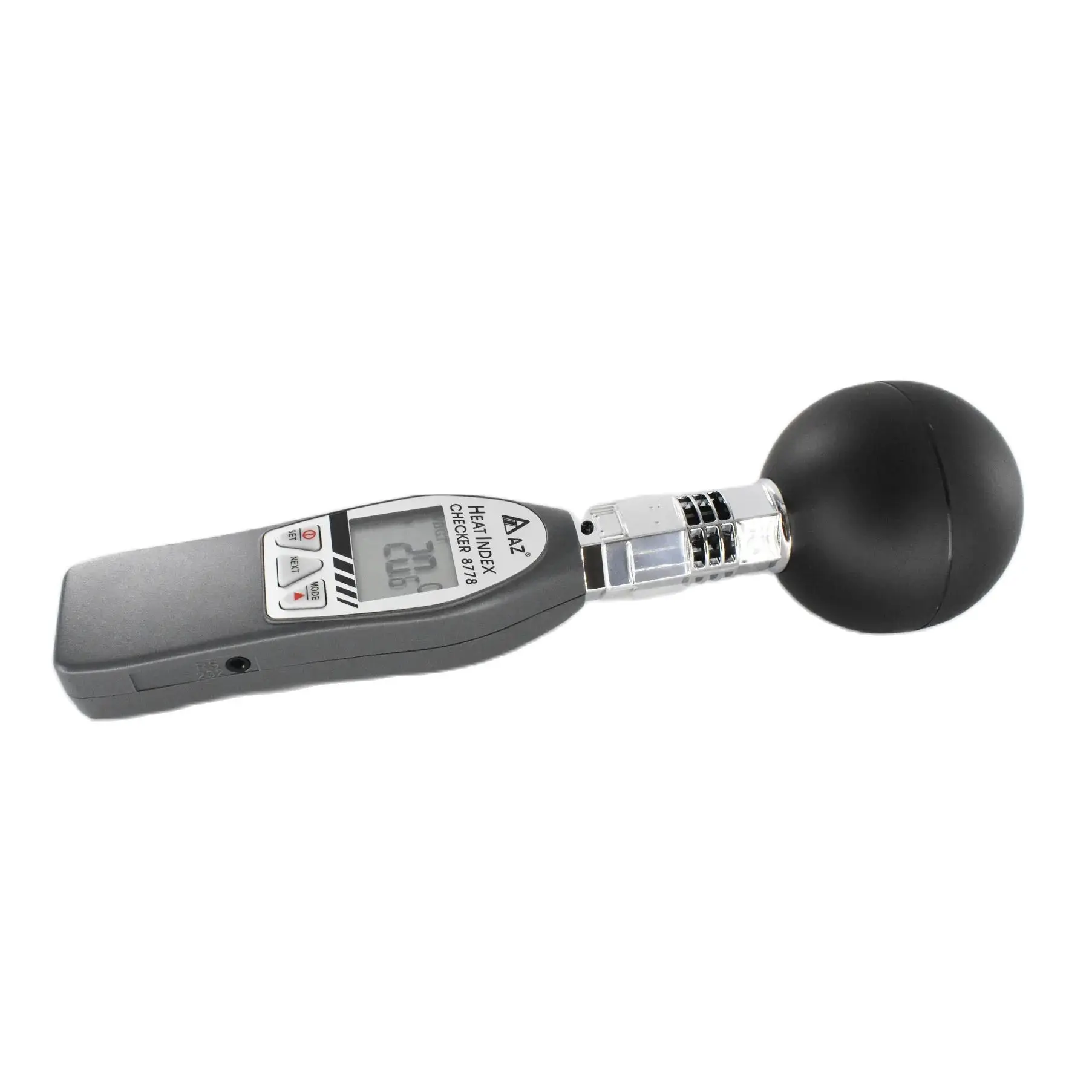 AZ8778 Portable Wet Bulb Globe Temperature WBGT Heat Stress Monitor with 75 mm Black Ball WBGT Monitor