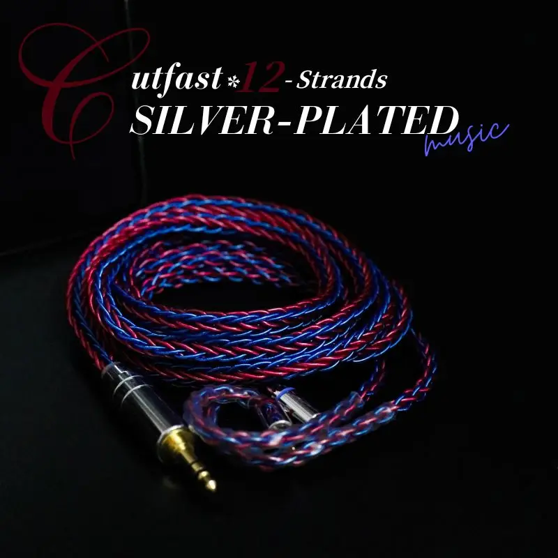 

Butfast Neon Iem Cable 12 Cord OCC Silver Plated Headphone Cable 3.5mm/4.4mm &2 pin 0.78mm/mmcx