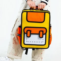 2024 New Backpack Two-dimensional Kindergarten Schoolbag Cartoon 3D Primary School Student Backpack