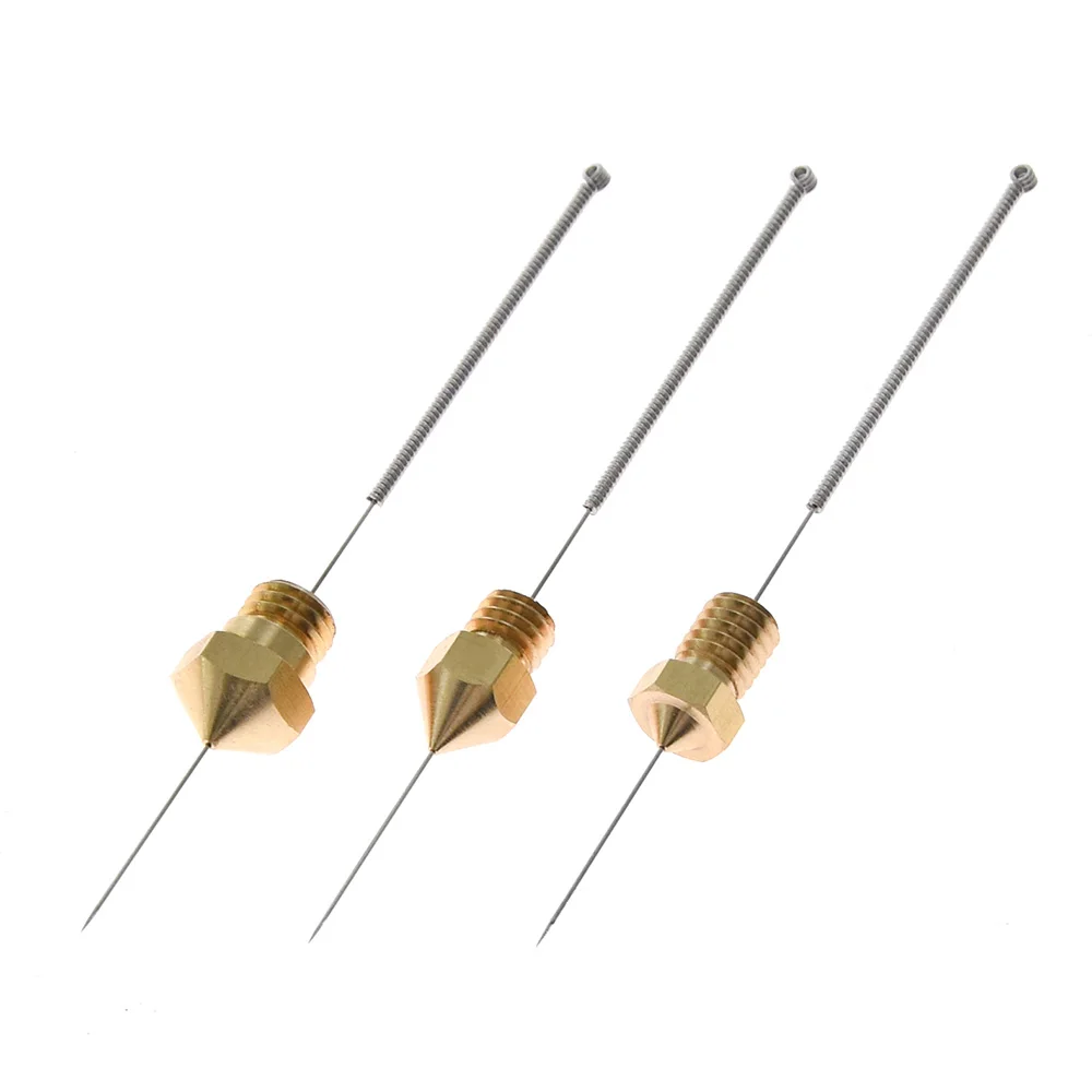 Herramientas de impresora 3D, agujas de limpieza de boquillas de acero inoxidable, boquilla E3D V6, boquillas MK8, agujas de taladros para impresora 3D Ender 3 V2, 10 Uds.