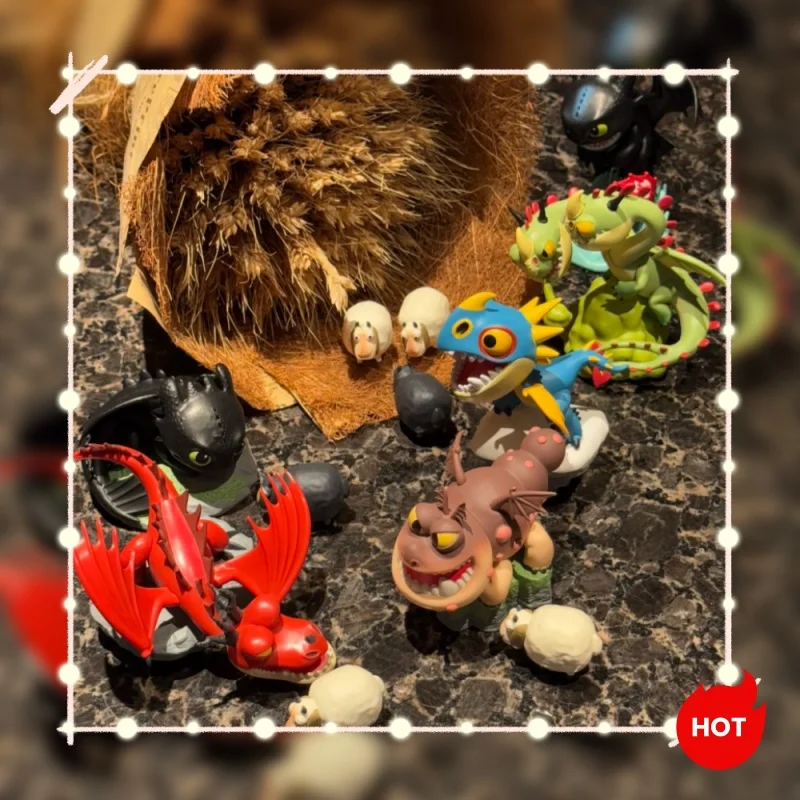 

New Dragon Taming Master Toothless Night Sha Series Trendy Blind Box Model Handmade Ornament Surrounding Doll Collection Gifts