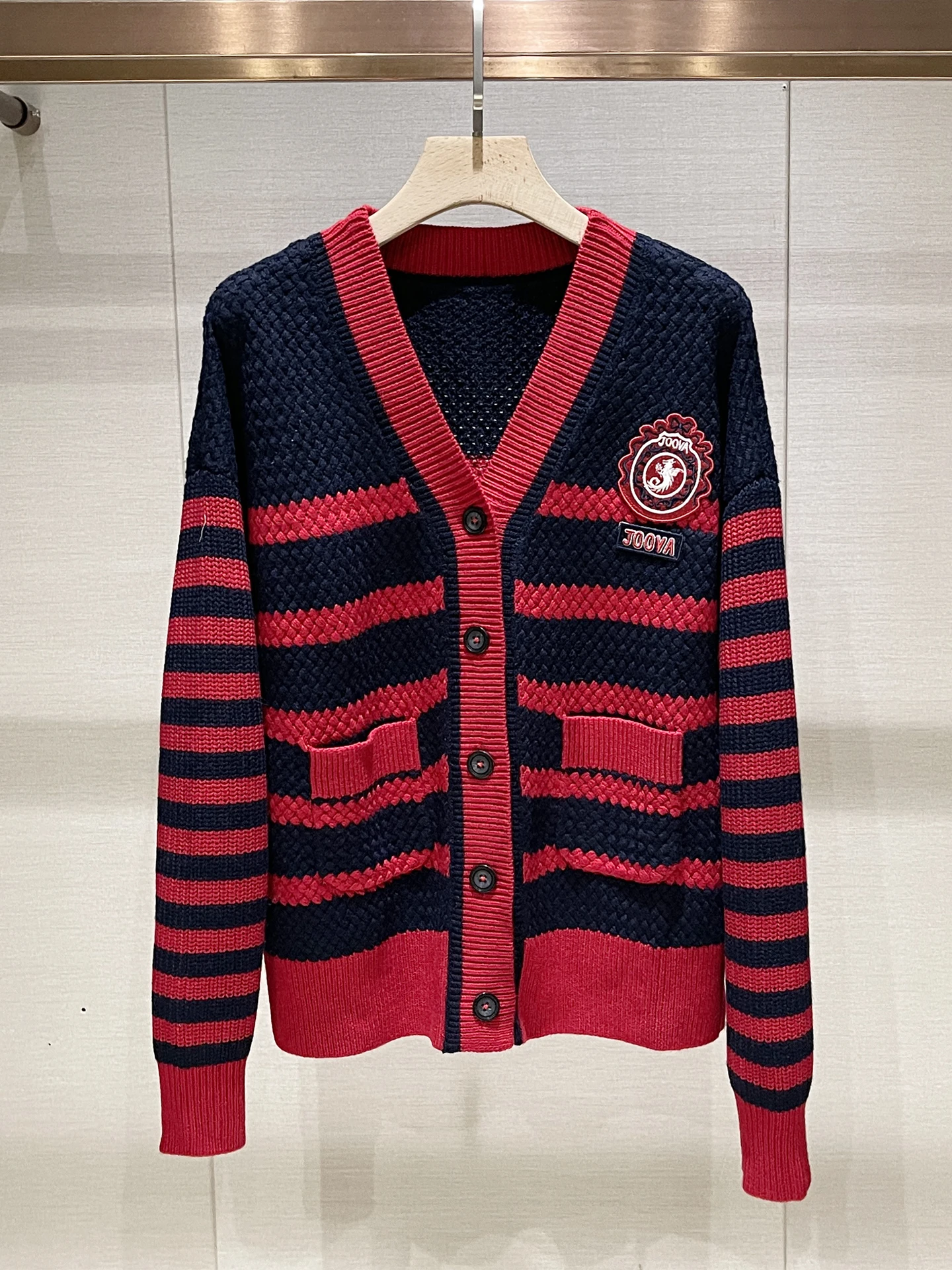 

Вязаный кардиган с вышивкой и V-образным вырезом, женский, повседневный, удобный, с длинными рукавами, зимний, модный