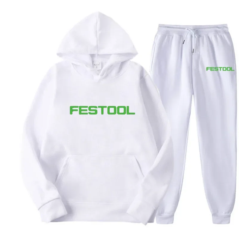 

Festool Men's LSweatshirt Hoody for Men Male Suit Spring Female Man Sets Women's Tracksuit Sportswear Hoodies + Sweatpants