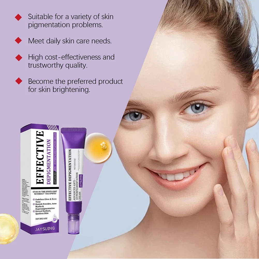 30g Advanced Pigmentation Reducing Cream Spot Off Freckle Whitening Cream Soothing Rejuvenating Skin Solution Face Care Supplies