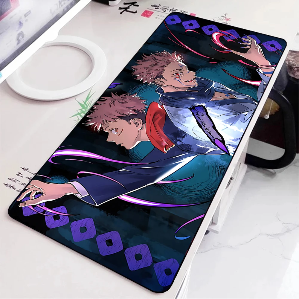 Sukuna Mousepad HD Printing Computer Gamers Locking Edge Non-slip Mouse Pad XXL90x40cm Keyboard PC Desk Pad