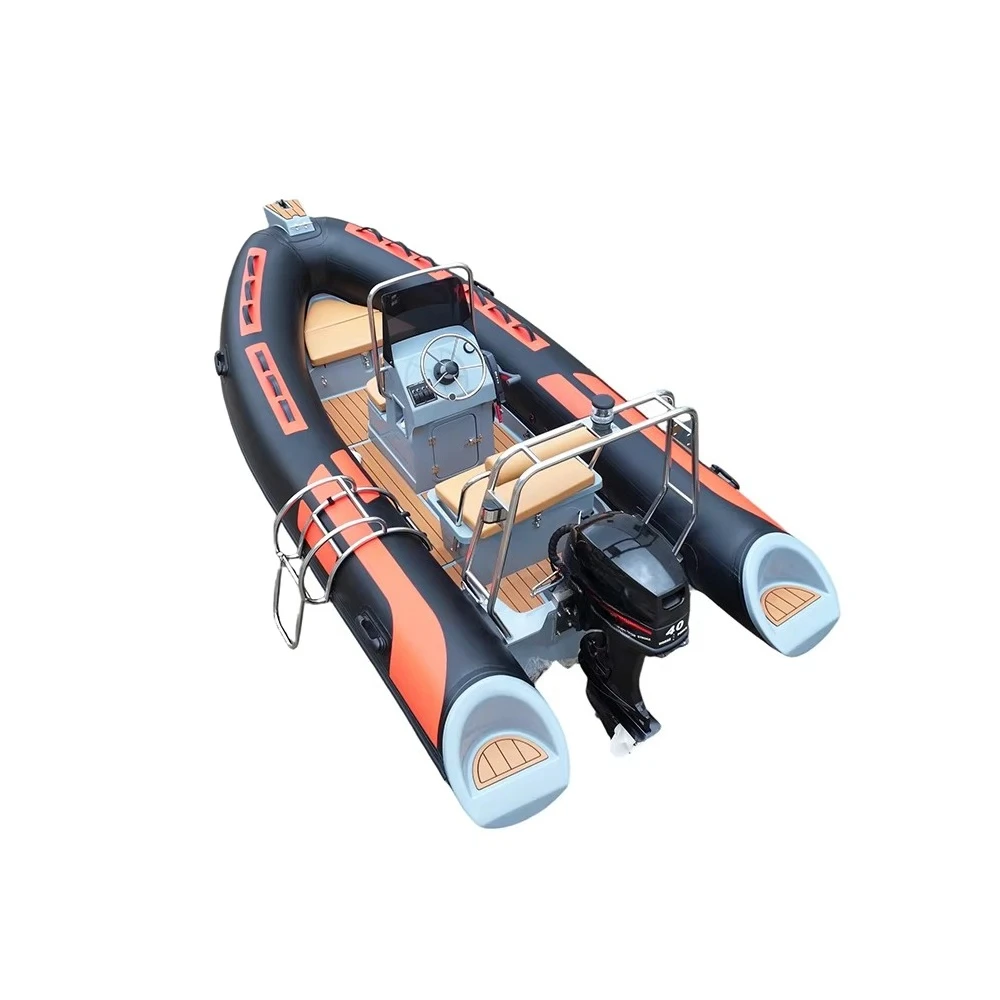 RIB 430D PVC Fiberglass Boat Factory Supply for Personal Fishing and Water Recreation