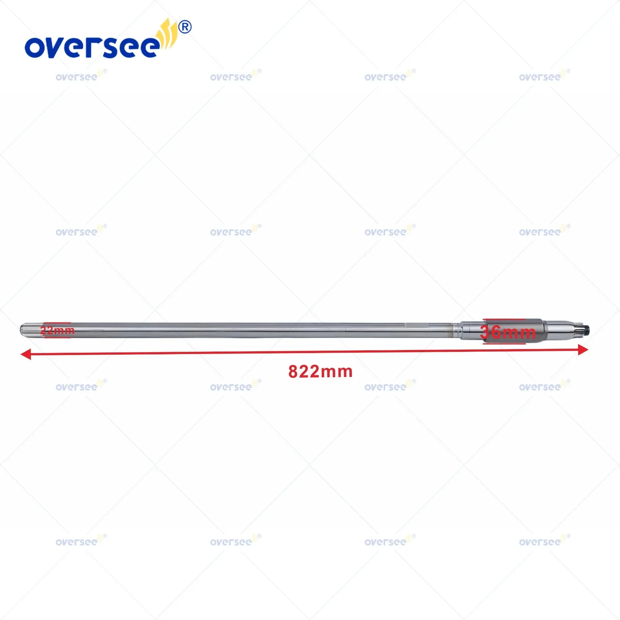 Oversee Driver Shaft 20" 45-881938 For Mercury Mariner Force 200 225 250 HP 2 Stroke 3.0L V6 Outboard Aftermarket Parts view 3