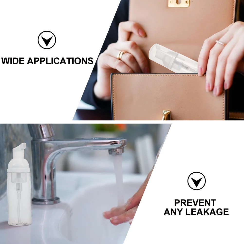 

12 Pcs Foam Bottle Pump Spray Bottles Mousse Soap Refillable Travel Foaming Clear with Plastic