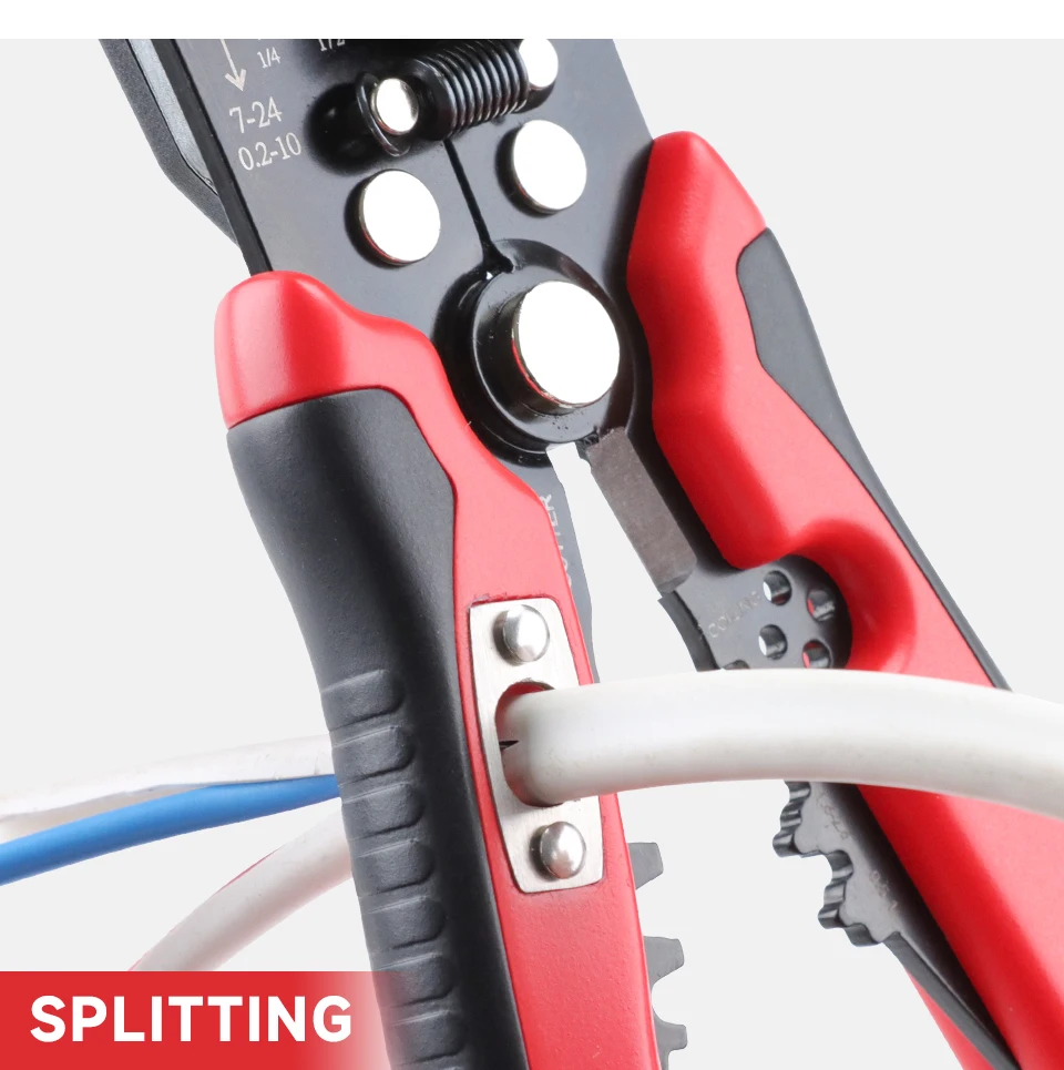 5-in-1-Multifunktions-Automatik-Abisolierzange (0,25–10 mm2) YES-1R Werkzeuge zum Crimpen, Schneiden, Spalten und Mergieren von Drähten – Detail 6