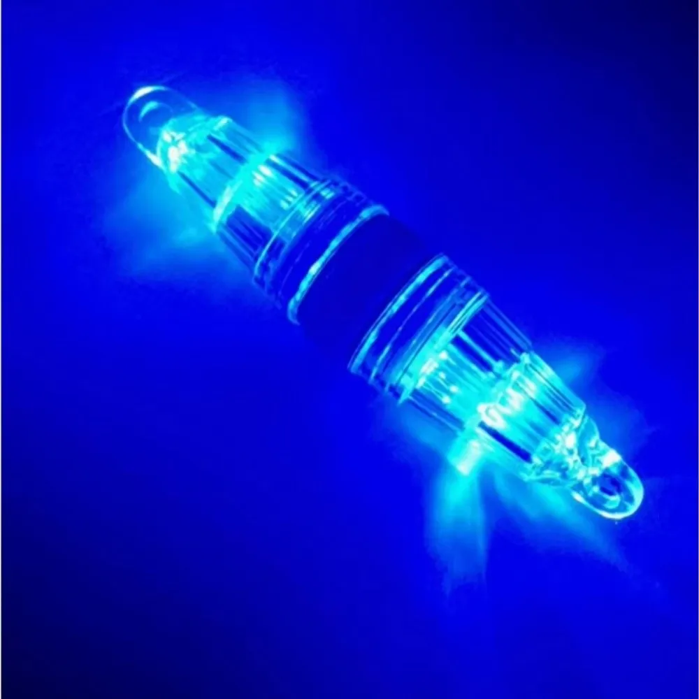 10cm Length LED Fishing Light 8g Weight Squid Hook Design Squid Fishing Lure Bait Light Function Built-In LED gallery 3