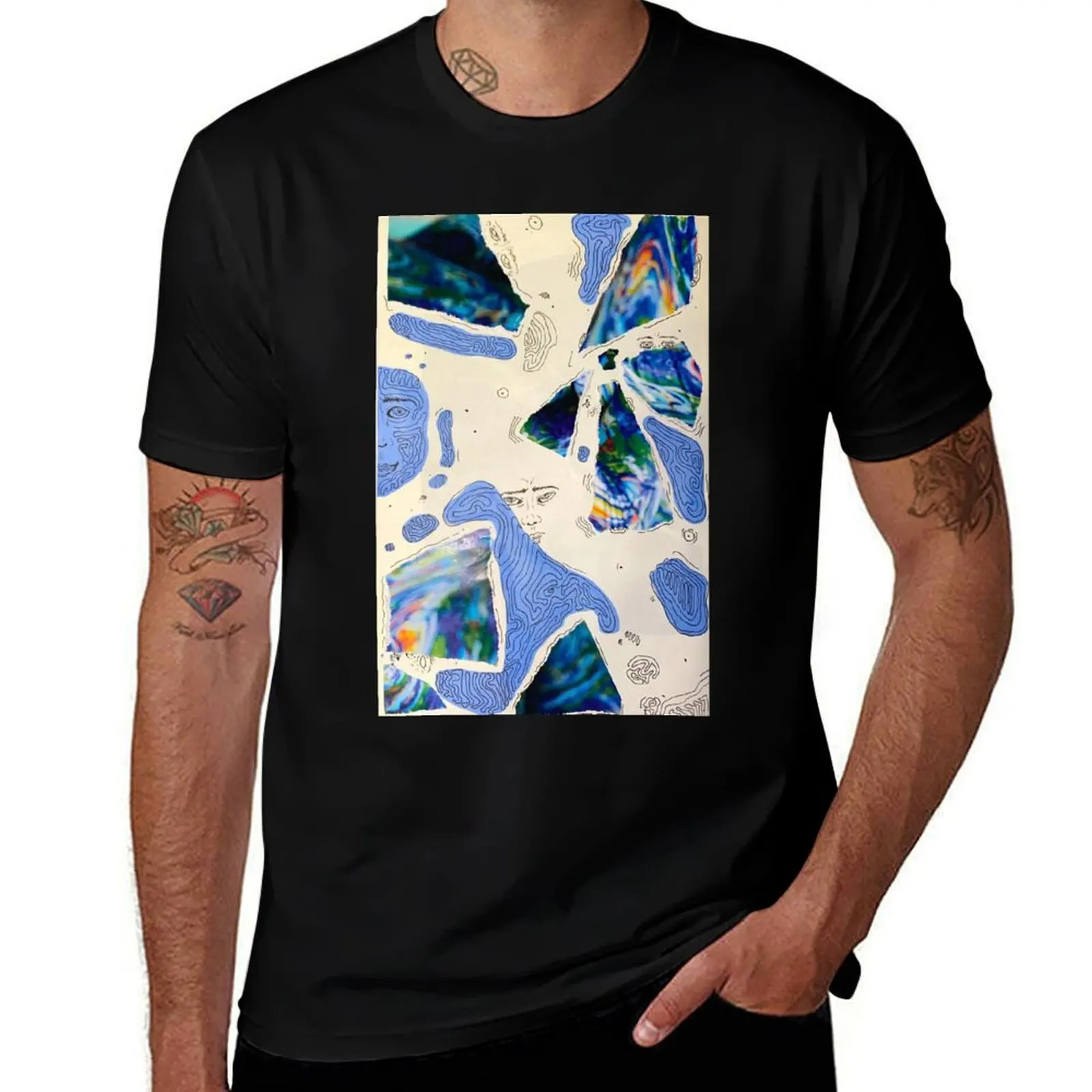 hidden faces T-Shirt Work Basic Short Sleeve Top