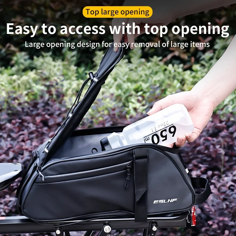 

ESLNF Bike Bag Waterproof Tail Bag Outdoor Riding Large Capacity Storage Bag Mountain Bike Riding Seat Saddle Bag Accessories Co